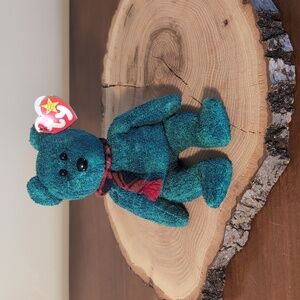 TY Beanie Babies 1999 WALLACE TEDDY Bear retired vintage TOY BD 1-25-99